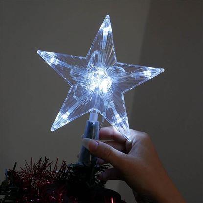 Obraz Świąteczna świecąca gwiazda na choinkę