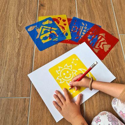 Obrazek z Szablony do malowania 6 szt - świat wokół nas