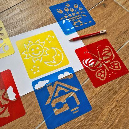 Obrazek z Szablony do malowania 6 szt - świat wokół nas