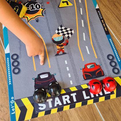 Obrazek z Mata do zabawy - samochody wyścigowe