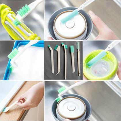 Obrazek z Zestaw szczoteczek do czyszczenia trudno dostępnych miejsc 5 szt.