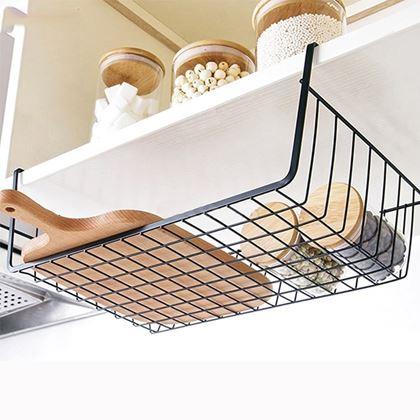 Obrazek z Dodatkowy wiszący metalowy koszyk - czarny