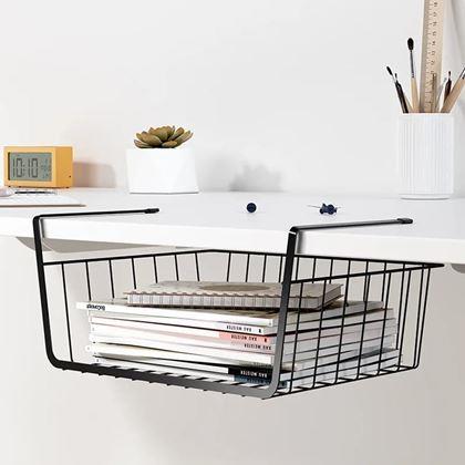 Obrazek z Dodatkowy wiszący metalowy koszyk - czarny