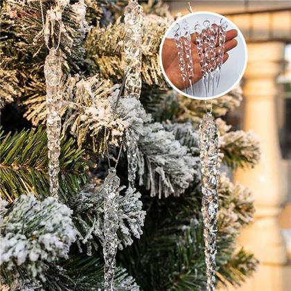 Obrazek z Dekoracje świąteczne sople 12 szt.