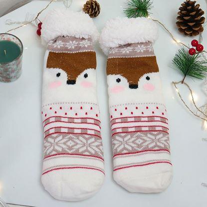 Obraz Świąteczne ciepłe skarpetki z futerkiem