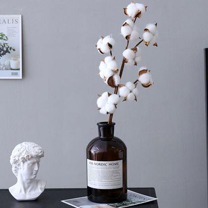 Obrazek z Sztuczna gałązka bawełny 50 cm