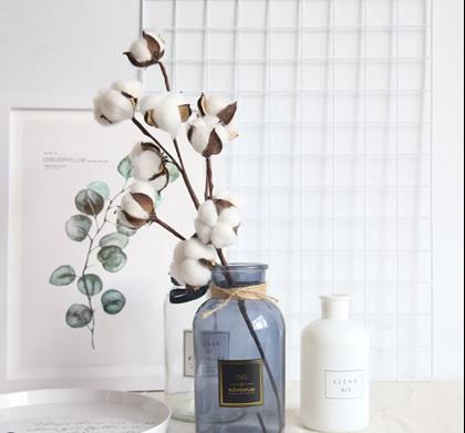 Obrazek z Sztuczna gałązka bawełny 50 cm