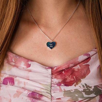 Obrazek z Naszyjnik z emocjami znaków zodiaku - bliźniacy