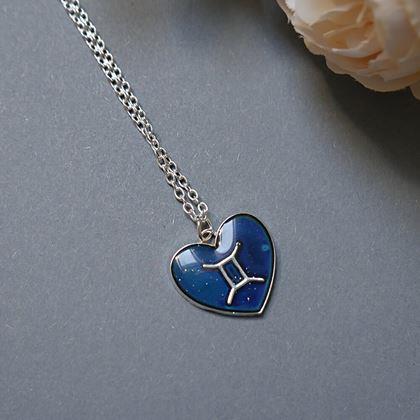 Obrazek z Naszyjnik z emocjami znaków zodiaku - bliźniacy