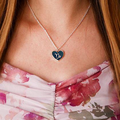 Obrazek z Naszyjnik z emocjami znaków zodiaku - Koziorożec