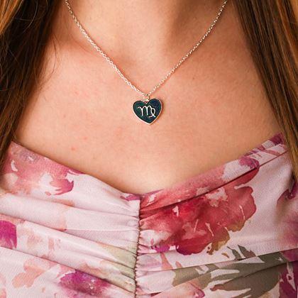 Obrazek z Naszyjnik z emocjami znaków zodiaku - dziewica