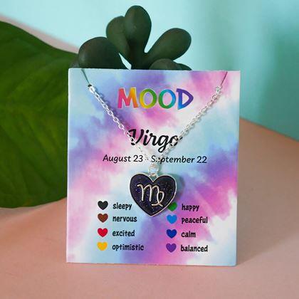 Obrazek z Naszyjnik z emocjami znaków zodiaku - dziewica