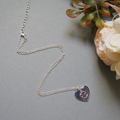 Obrazek z Naszyjnik z emocjami znaków zodiaku - rak