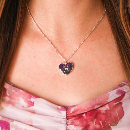 Obrazek z Naszyjnik z emocjami znaków zodiaku - ryby