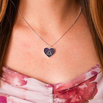 Obrazek z Naszyjnik z emocjami znaków zodiaku - wagi