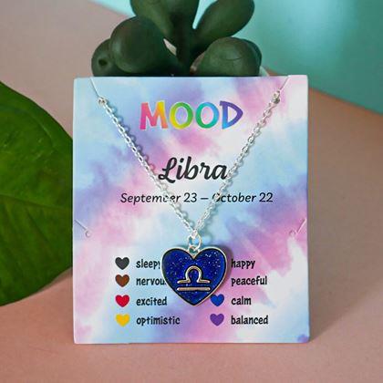Obrazek z Naszyjnik z emocjami znaków zodiaku - wagi