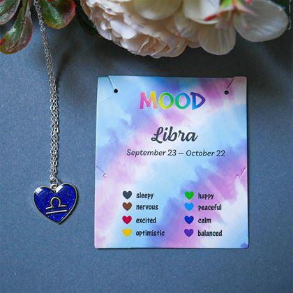 Obrazek z Naszyjnik z emocjami znaków zodiaku - wagi