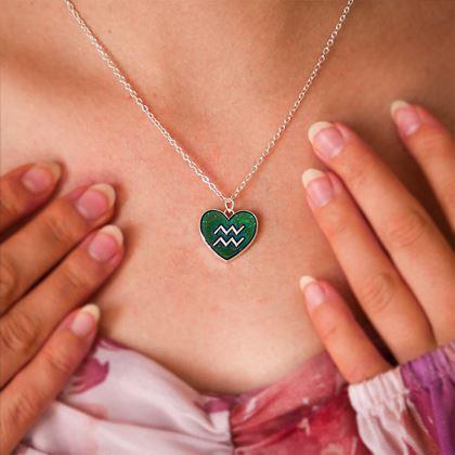 Obrazek z Naszyjnik z emocjami znaków zodiaku - wodnik