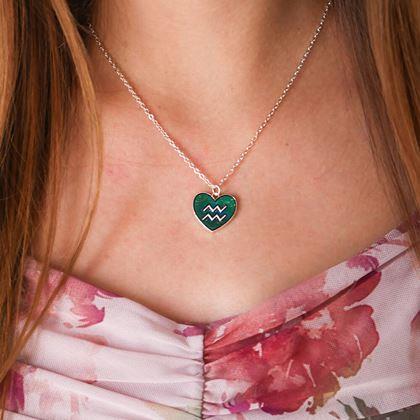 Obrazek z Naszyjnik z emocjami znaków zodiaku - wodnik