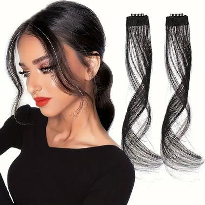 Obrazek z Dopinka na włosy z klipsem pasemka - czarny