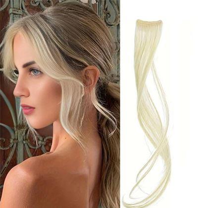 Obrazek z Dopinka na włosy z klipsem pasemka - blondynka