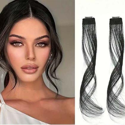 Obrazek z Dopinka na włosy z klipsem pasemka - czarny