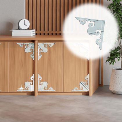 Obrazek z 4 szt. Naklejki lustrzane - ornamenty