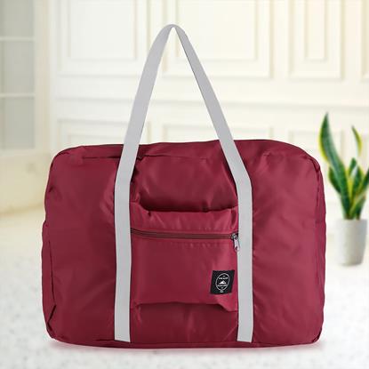 Obraz Składana torba podróżna – bordowa