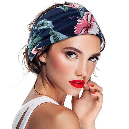 Obrazek z Opaska/szalik do włosów -  kwiaty