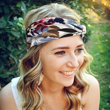 Obrazek z Opaska/szalik do włosów -  liście