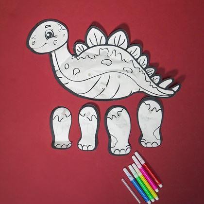 Obrazek z Nadmuchiwana malowanka - Stegozaur