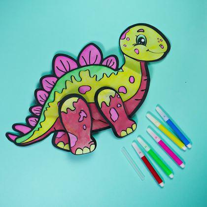 Obrazek z Nadmuchiwana malowanka - Stegozaur