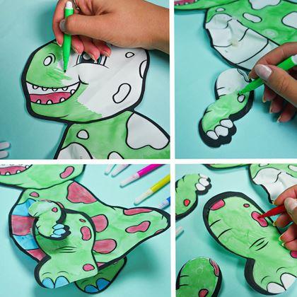 Obrazek z Nadmuchiwana malowanka - T-Rex