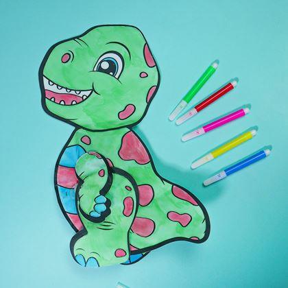 Obrazek z Nadmuchiwana malowanka - T-Rex