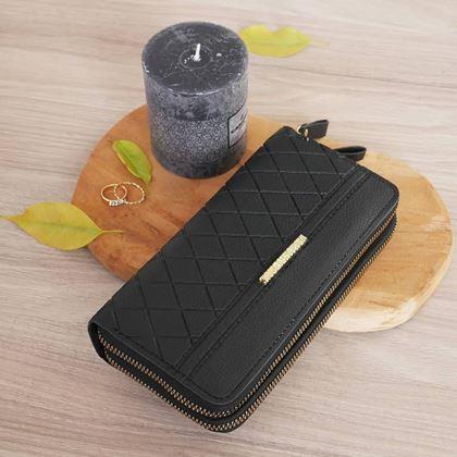 Obrazek z Damska portmonetka  -  czarna