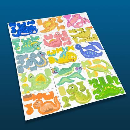 Obraz 3D puzzle dinozaury