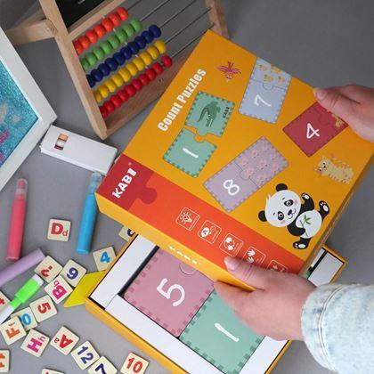 Obrazek z Edukacyjne puzzle – liczenie, 20 elementów