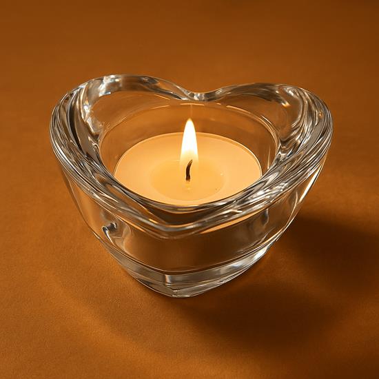 Obrazek z Szklany świecznik na tealight