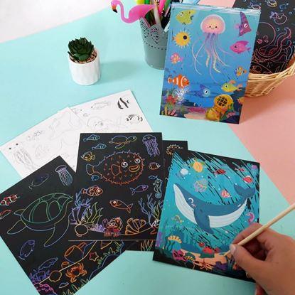 Obraz Obrazki do zdrapywania dla dzieci 9 szt. 