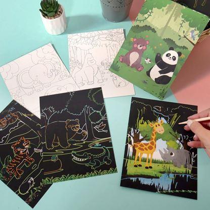 Obraz Obrazki do zdrapywania dla dzieci 9 szt. 