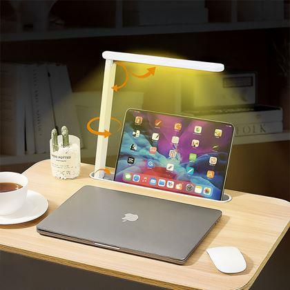 Obrazek z Składany stolik na laptop z lampką USB