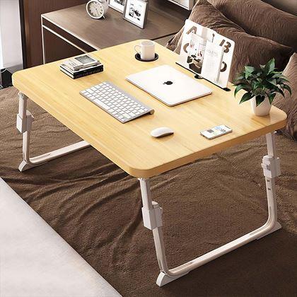 Obrazek z Składany stolik na laptop z lampką USB