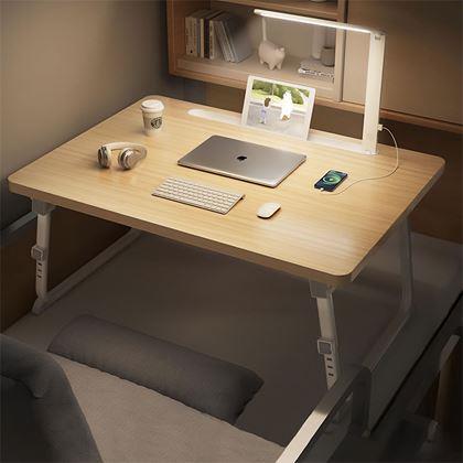 Obrazek z Składany stolik na laptop z lampką USB