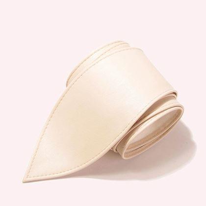 Obrazek z Damski pasek ozdobny  -  kremowy