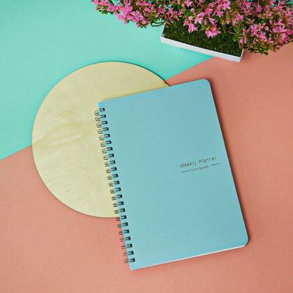 Obrazek z Niedatowany kalendarz motywacyjny  -  niebieski,