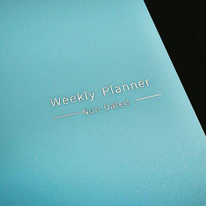 Obrazek z Niedatowany kalendarz motywacyjny  -  niebieski,