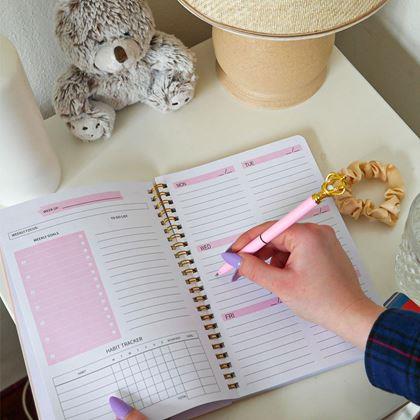 Obrazek z Niedatowany kalendarz motywacyjny  -  różowy