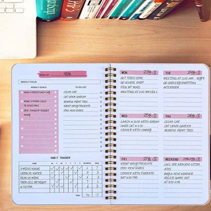 Obrazek z Niedatowany kalendarz motywacyjny  -  różowy