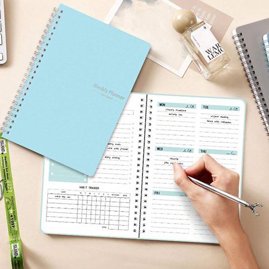 Obrazek z Niedatowany kalendarz motywacyjny  -  niebieski,