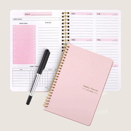 Obrazek z Niedatowany kalendarz motywacyjny  -  różowy